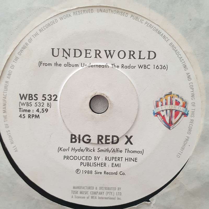 Underworld  Underneath The Radar - Vinyl 7" Record - Very-Good- Quality (VG-)