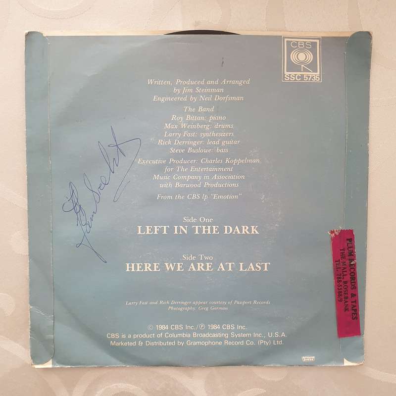 Barbra Streisand  Left In The Dark - Vinyl 7" Record - Very-Good+ Quality (VG+)