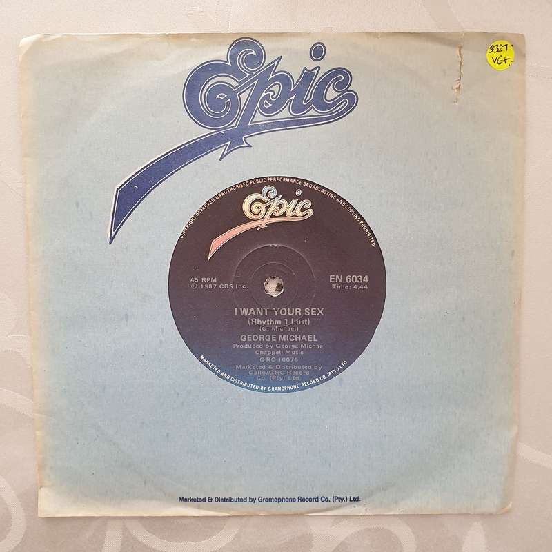 George Michael  I Want Your Six - Vinyl 7" Record - Very-Good+ Quality (VG+)