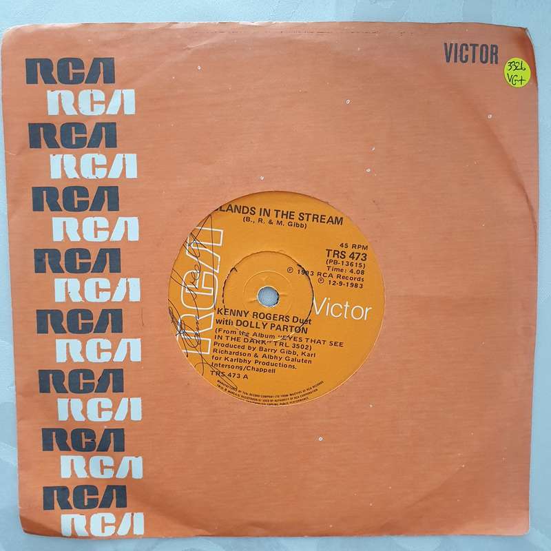 Kenny Rogers Duet With Dolly Parton  Islands In The Stream - Vinyl 7" Record - Very-Good+ Q...