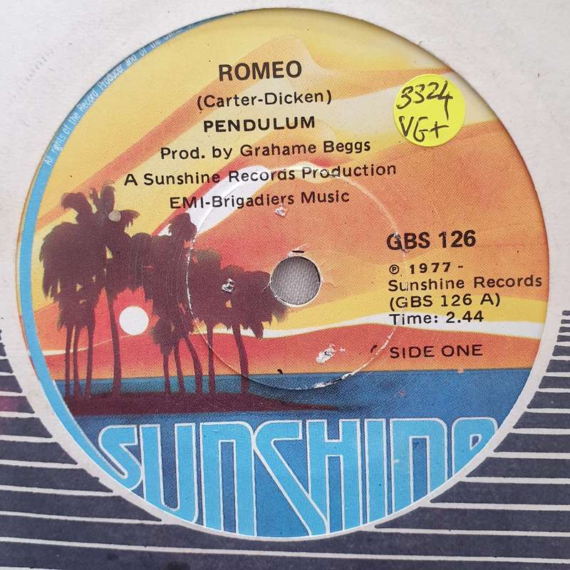 Pendulum  Romeo - Vinyl 7" Record - Very-Good+ Quality (VG+)