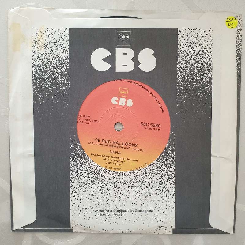 Nena  99 Red Balloons - Vinyl 7" Record - Very-Good Quality (VG)