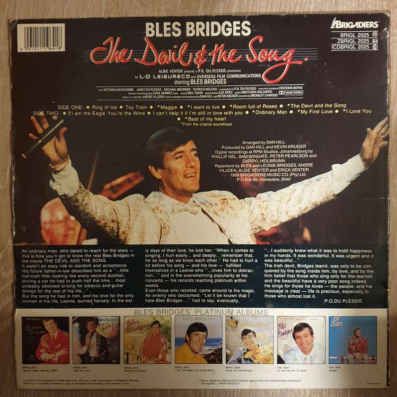 Bles Bridges  The Devil & The Song - Original Soundtrack Recording - Vinyl LP Record - Very...