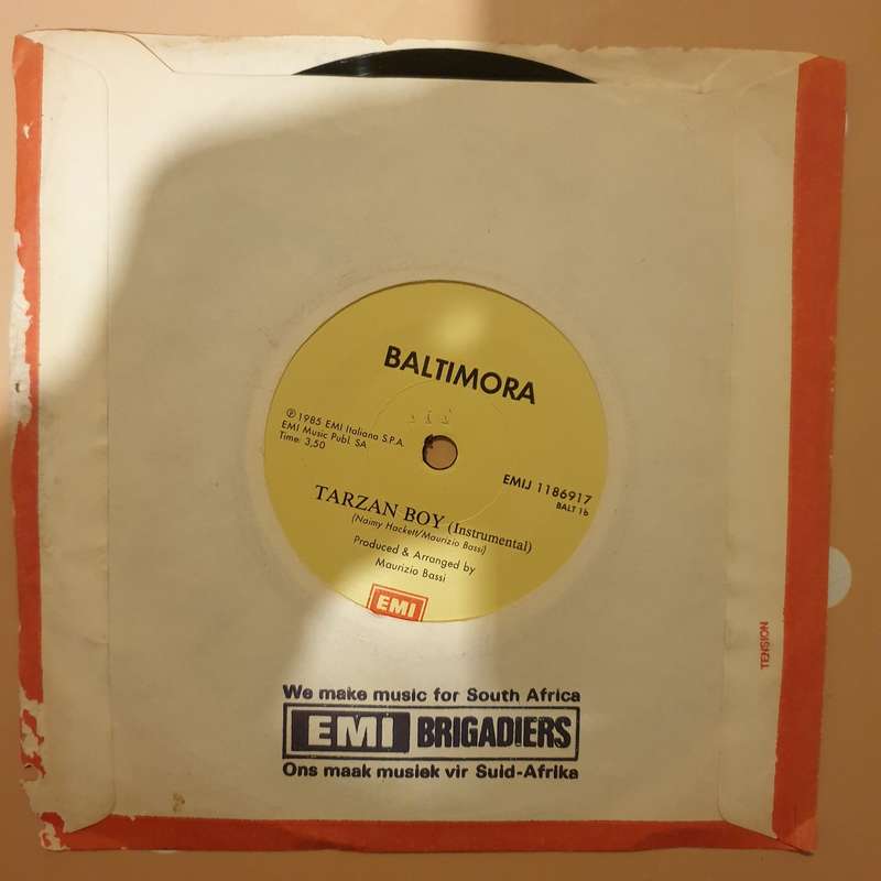 Baltimora  Tarzan Boy - Vinyl 7" Record - Very-Good+ Quality (VG+)