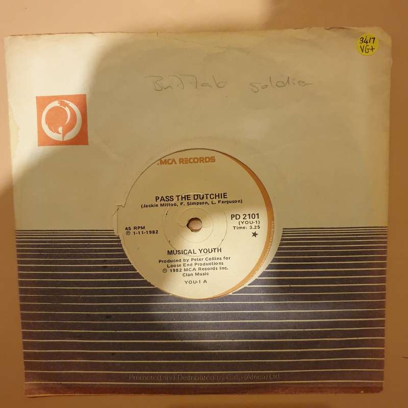 Musical Youth  Pass The Dutchie - Vinyl 7" Record - Very-Good+ Quality (VG+)