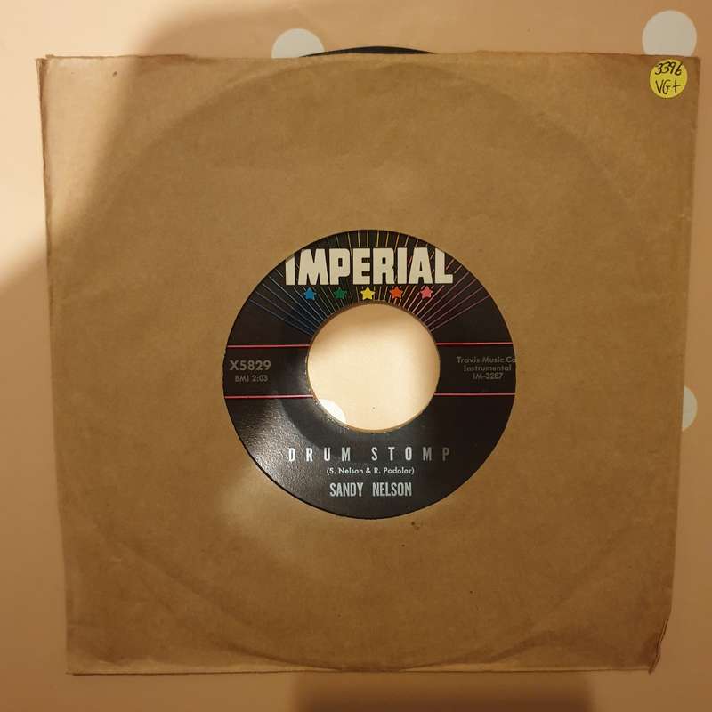 Sandy Nelson  Drummin' Up A Storm - Vinyl 7" Record - Very-Good+ Quality (VG+)