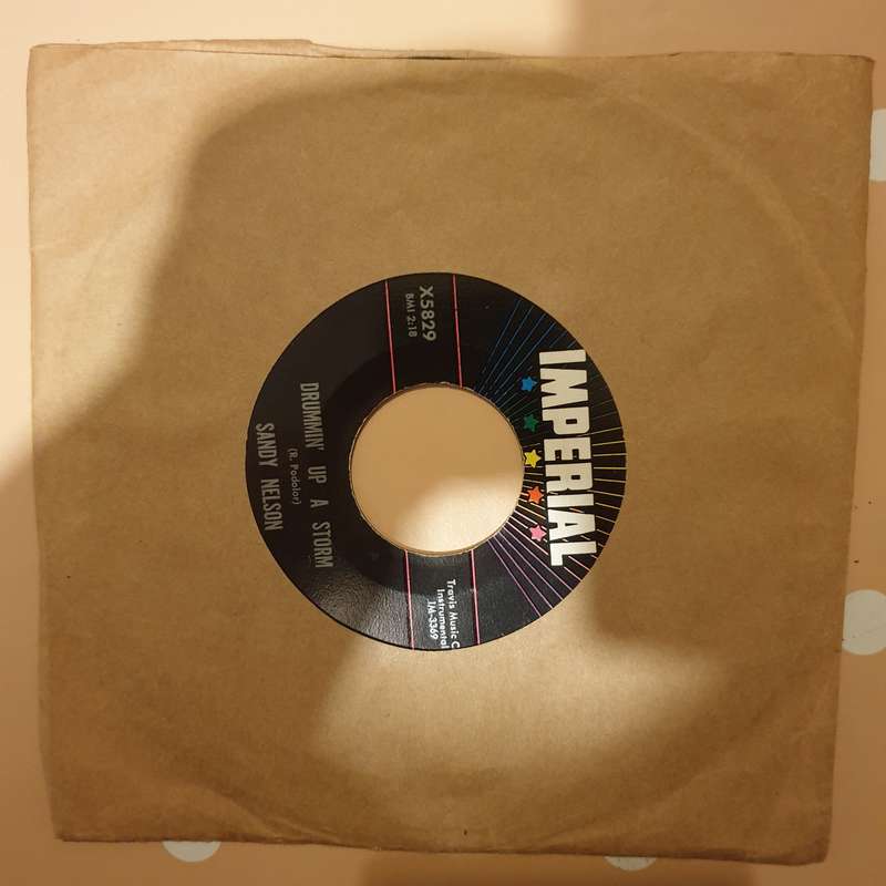 Sandy Nelson  Drummin' Up A Storm - Vinyl 7" Record - Very-Good+ Quality (VG+)