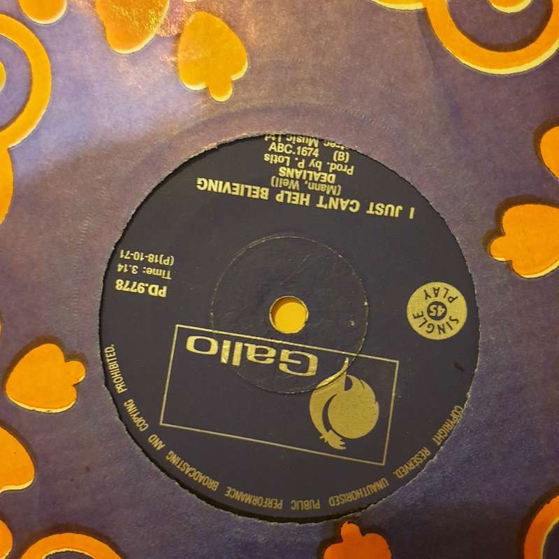 The Dealians  All Of The Time Girl / I Just Can't Help Believing - Vinyl 7" Record - Very-G...