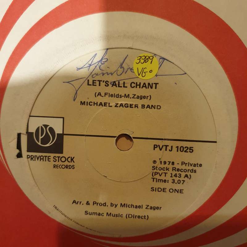 The Michael Zager Band  Let's All Chant / Love Express - Vinyl 7" Record - Opened  - Very-G...
