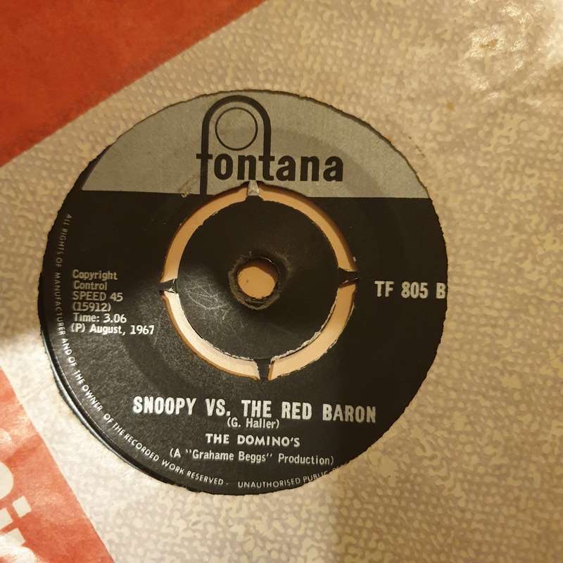 The Domino's  Tabatha Twitchit - Vinyl 7" Record - Very-Good- Quality (VG-)