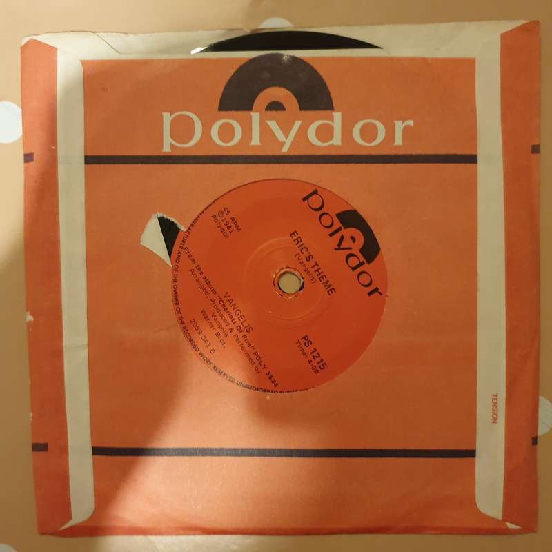 Vangelis  Chariots Of Fire (Titles) - Vinyl 7" Record - Very-Good+ Quality (VG+)