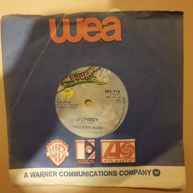 Greg Kihn Band  Jeopardy - Vinyl 7" Record - Very-Good+ Quality (VG+)