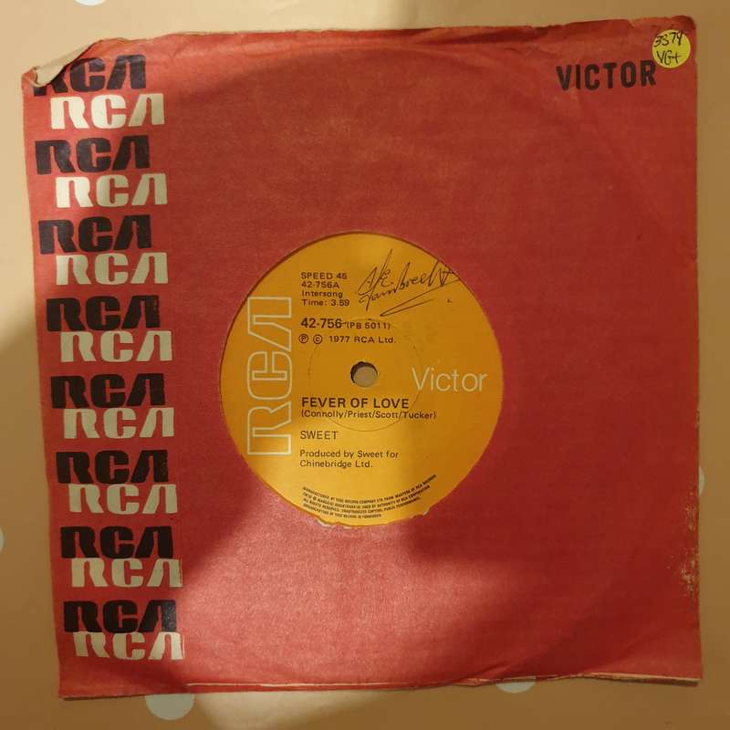 Sweet  Fever Of Love - Vinyl 7" Record - Very-Good+ Quality (VG+)