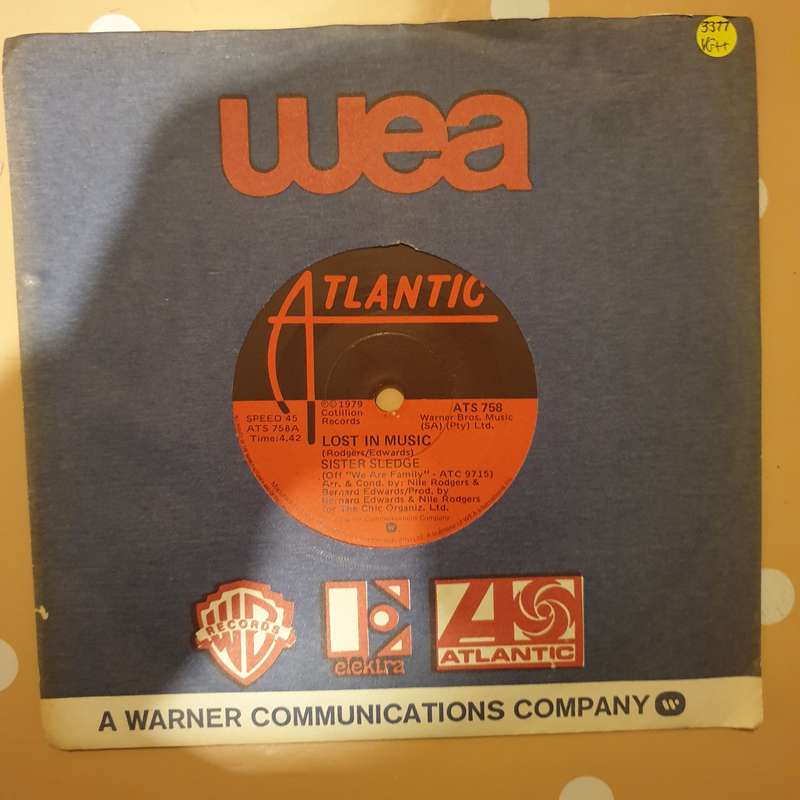 Sister Sledge  Lost In Music - Vinyl 7" Record - Very-Good+ Quality (VG+)