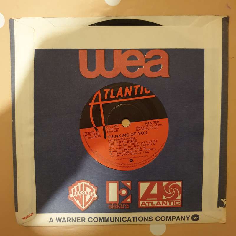 Sister Sledge  Lost In Music - Vinyl 7" Record - Very-Good+ Quality (VG+)