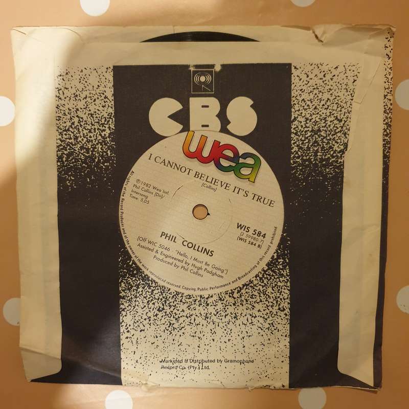 Phil Collins  You Can't Hurry Love  - Vinyl 7" Record - Opened  - Very-Good Quality (VG)