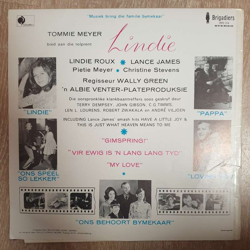 Lindie - Lindie Roux / Lance James - Brigadiers - Vinyl LP Record  (G+)