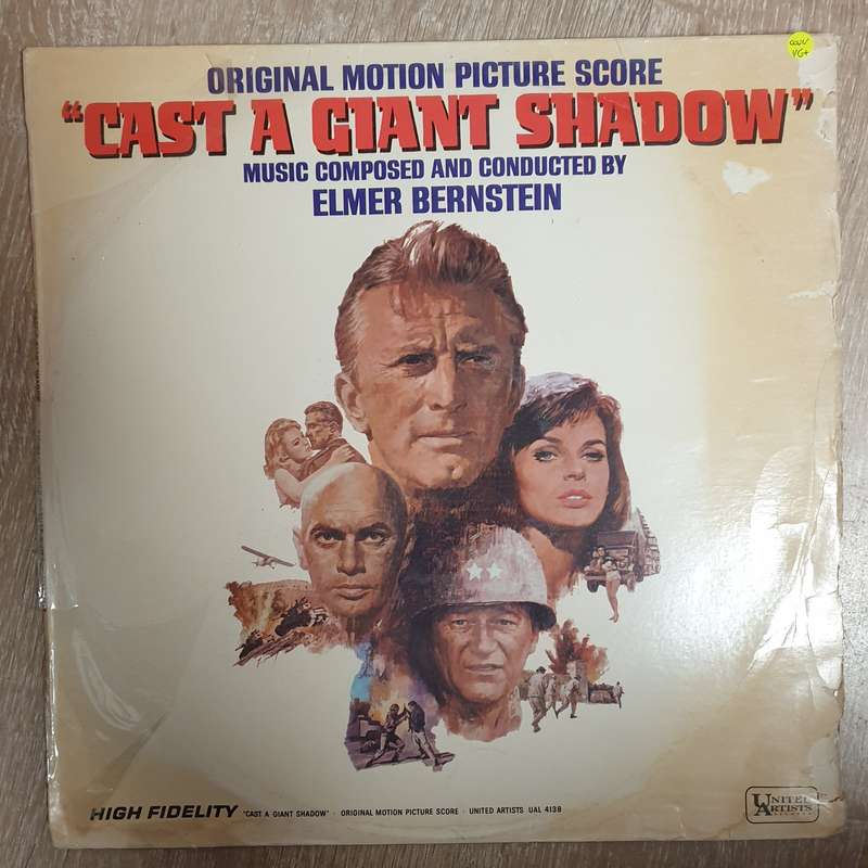 Cast A Giant Shadow  Original Motion Picture Score - Vinyl LP Record - Very-Good+ Quality (...
