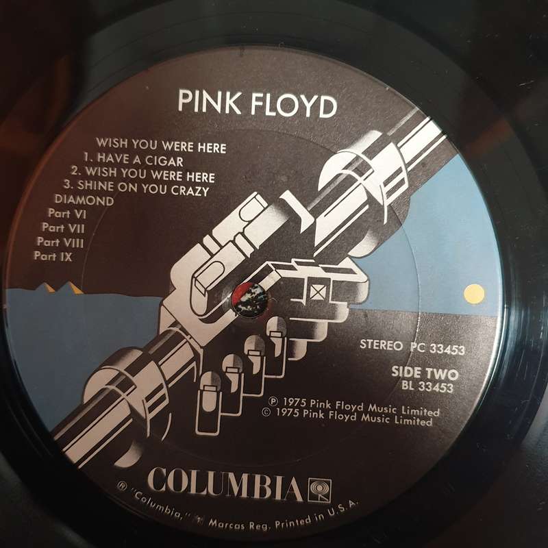 Pink Floyd  Wish You Were Here (USA) - Vinyl LP Record - Very-Good+ Quality (VG+)
