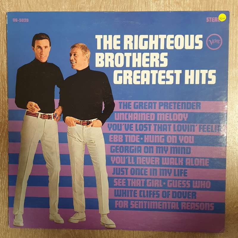 The Righteous Brothers Greatest Hits - Vinyl LP Record - Very-Good+ Quality (VG+)