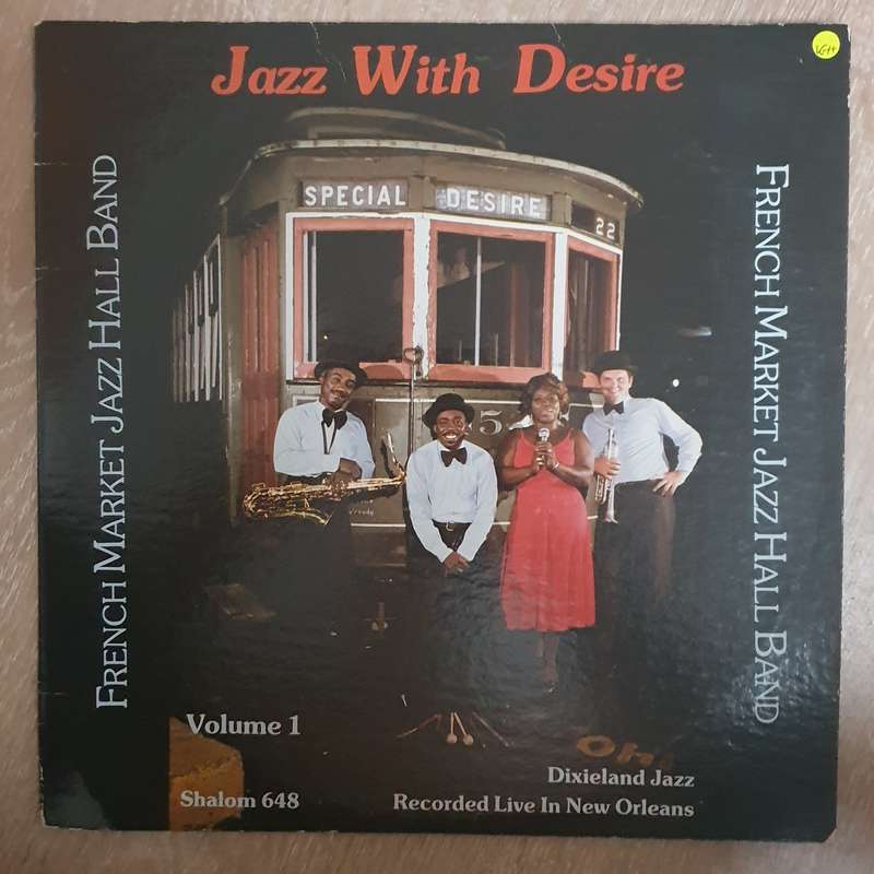 French Market Jazz Hall Band  Jazz With Desire (New Orleans)  Vinyl LP Record - Very-...