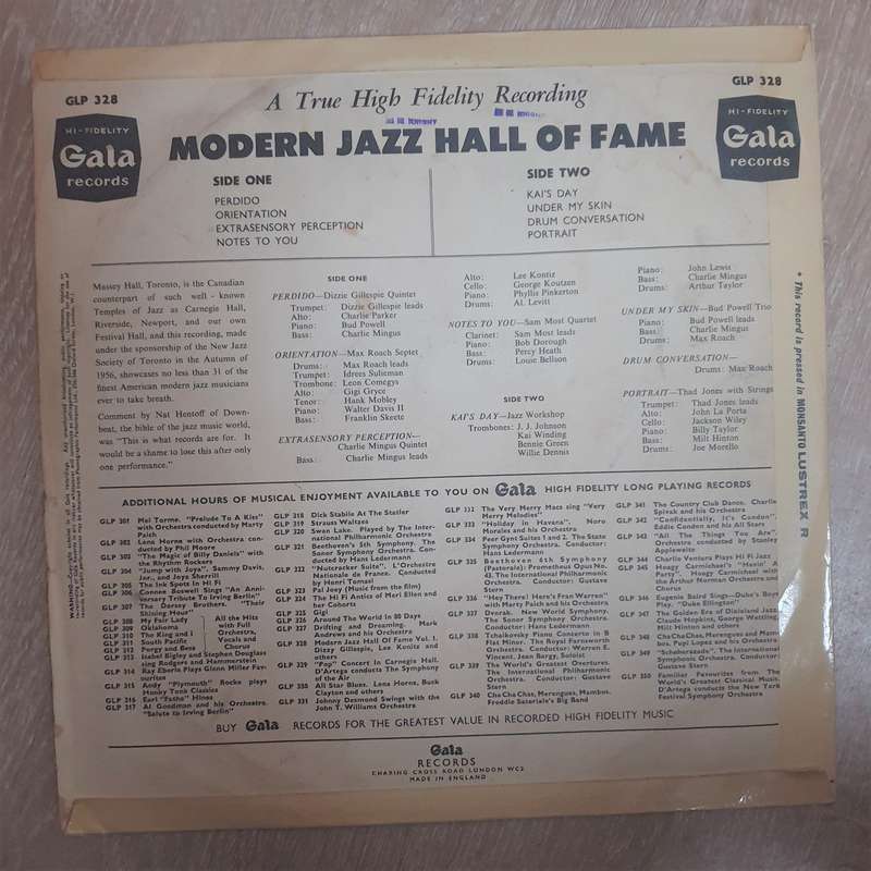Modern Jazz Hall Of Fame Volume 1  Vinyl LP Record - Very-Good+ Quality (VG+)