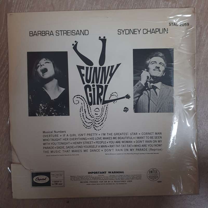 Funny Girl (Original Broadway Cast)  - Ray Stark Presents Barbra Streisand, Sydney Chaplin ...