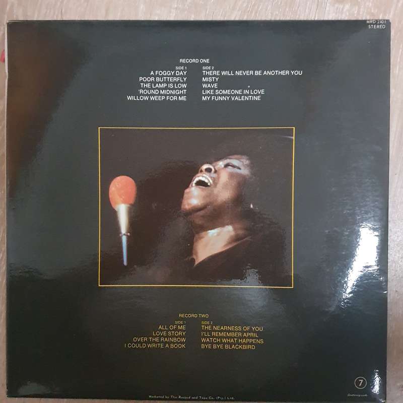 Sarah Vaughan  "Live" In Japan  Double Vinyl LP Record - Very-Good+ Quality (VG+)