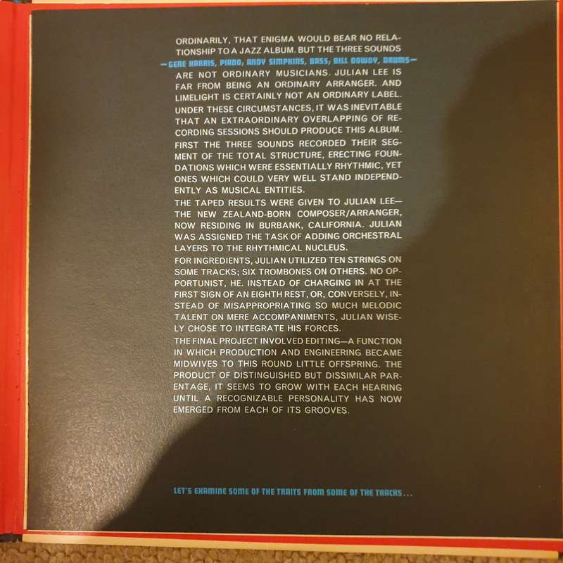 The Three Sounds  Three Moods - Vinyl LP Record - Very-Good+ Quality (VG+)