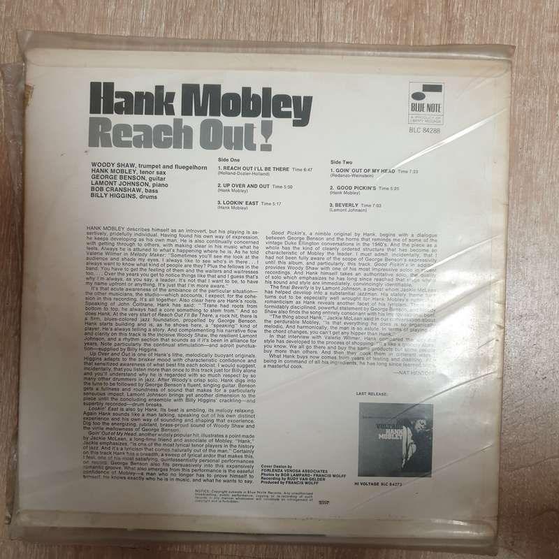 Hank Mobley  Reach Out! - Vinyl LP Record - Very-Good+ Quality (VG+)
