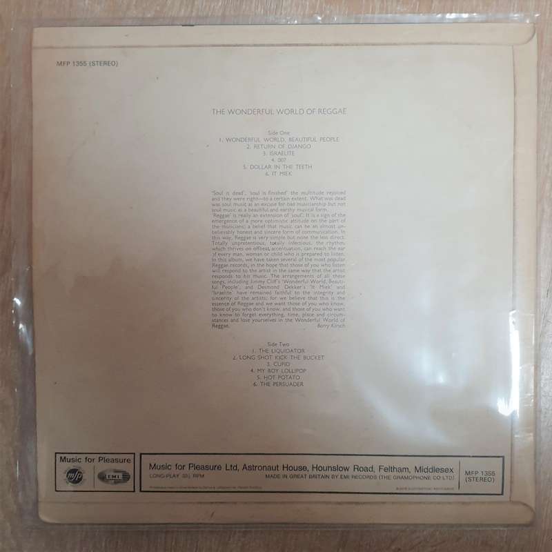The Wonderful World Of Reggae - Vinyl LP Record - Very-Good Quality (VG)