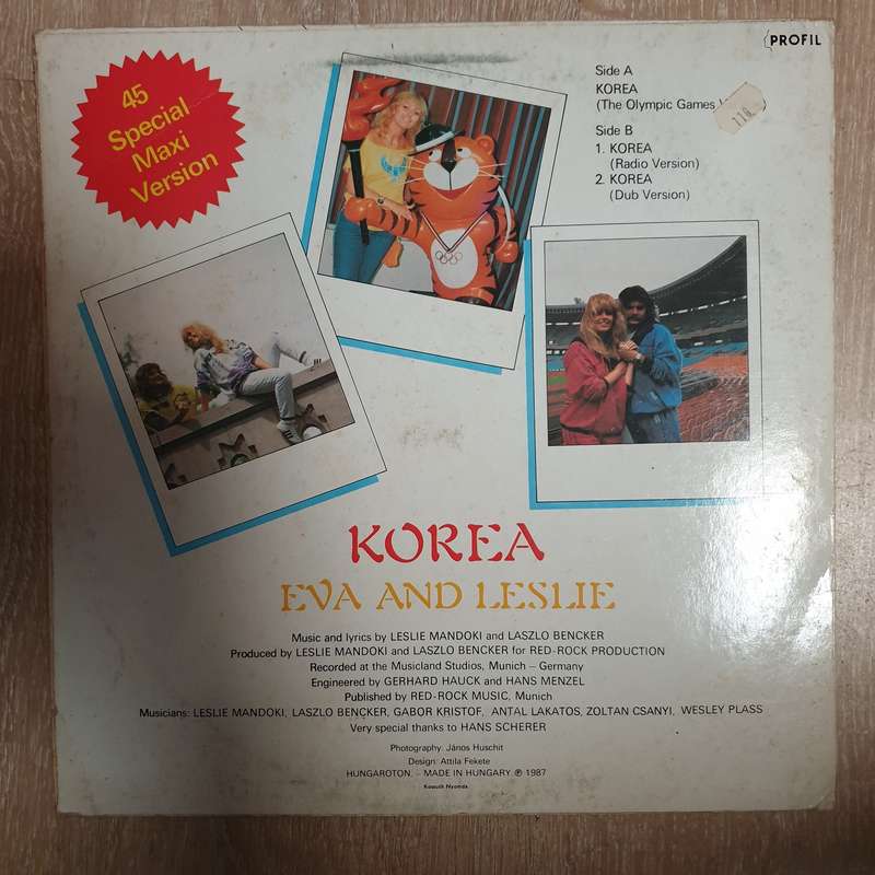Korea - The Song for the Olympic Games - Eva and Leslie (Hungary)  Vinyl LP Record - Very-G...