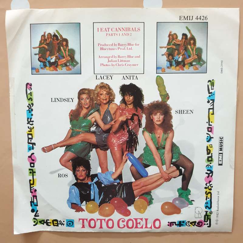 Toto Coelo  I Eat Cannibals - Vinyl 7" Record - Very-Good+ Quality (VG+)