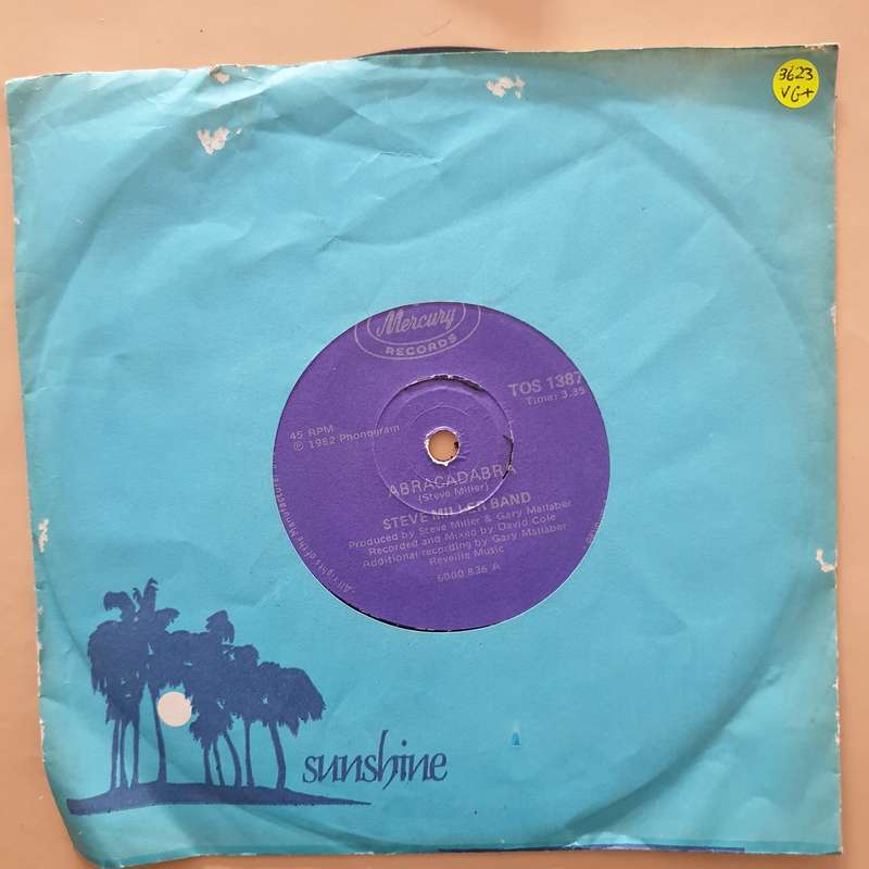 Steve Miller Band  Abracadabra - Vinyl 7" Record - Very-Good+ Quality (VG+)