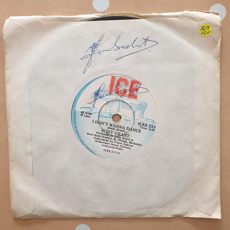 Eddy Grant  I Don't Wanna Dance - Vinyl 7" Record - Very-Good+ Quality (VG+)