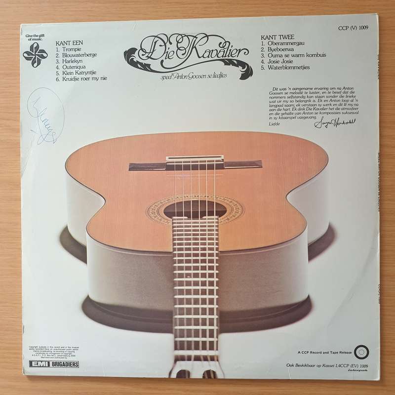 Die Kavalier  Die Kavalier Speel Anton Goosen Se Liedjies - Vinyl LP Record - Very-Good+ Quali...