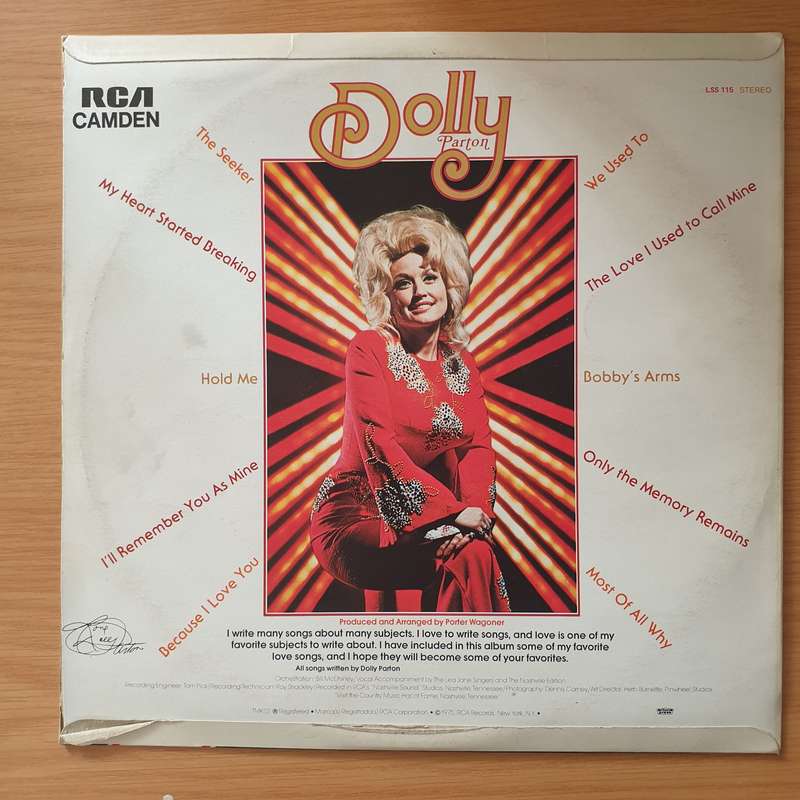 Dolly Parton  Dolly (The Seeker / We Used To) - Vinyl LP Record - Very-Good+ Quality (VG+) (ve...