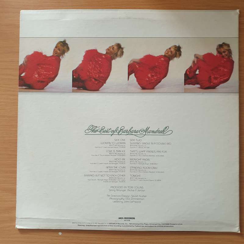 Barbara Mandrell  The Best Of Barbara Mandrell - Vinyl LP Record - Very-Good+ Quality (VG+) (v...