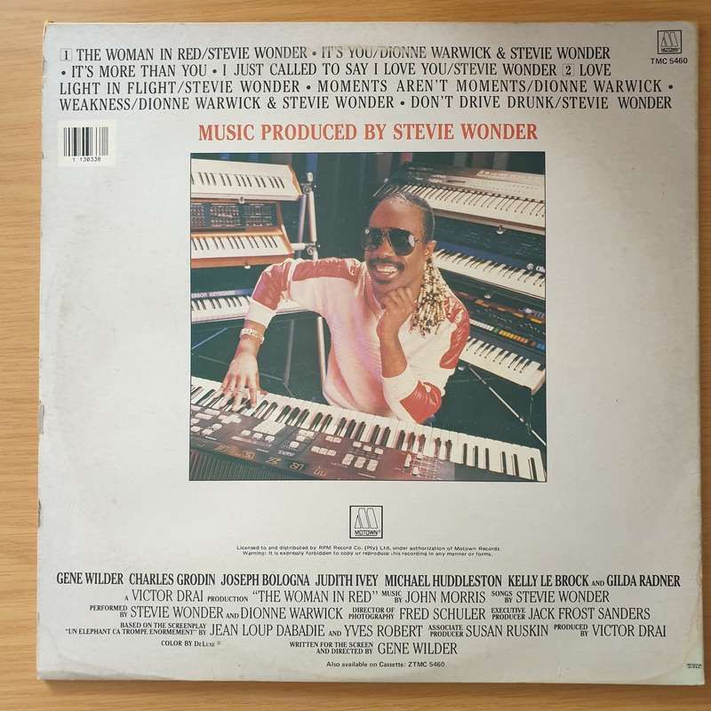 Stevie Wonder  The Woman In Red (From The Original Motion Picture Soundtrack) - Vinyl LP Recor...