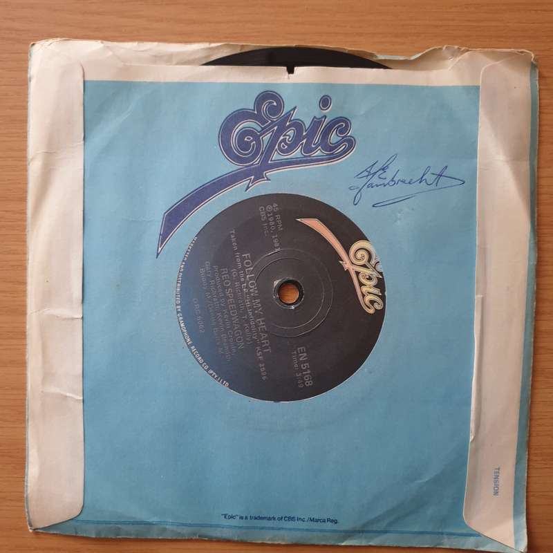 REO Speedwagon  Keep On Loving You / Follow My Heart - Vinyl 7" Record - Very-Good+ Quality (VG+)