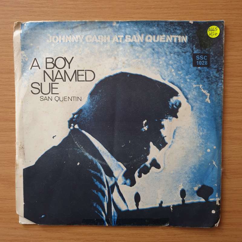 Johnny Cash  A Boy Named Sue - Vinyl 7" Record - Very-Good+ Quality (VG+)