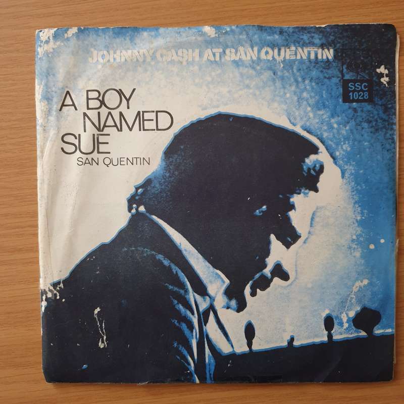 Johnny Cash  A Boy Named Sue - Vinyl 7" Record - Very-Good+ Quality (VG+)
