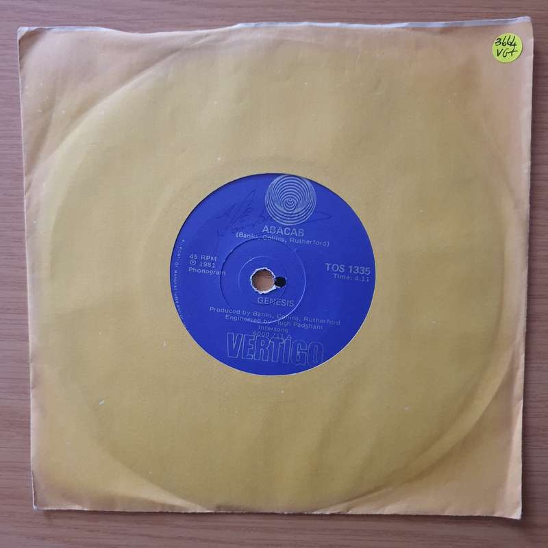 Genesis  Abacab - Vinyl 7" Record - Very-Good+ Quality (VG+)