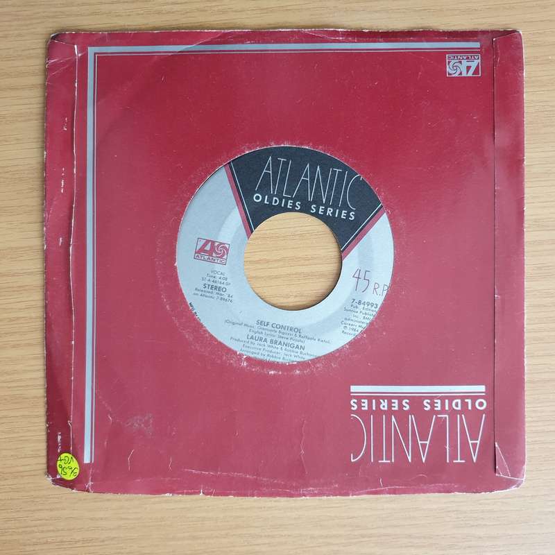 Laura Branigan  Self Control - Vinyl 7" Record - Very-Good+ Quality (VG+) (verygoodplus)