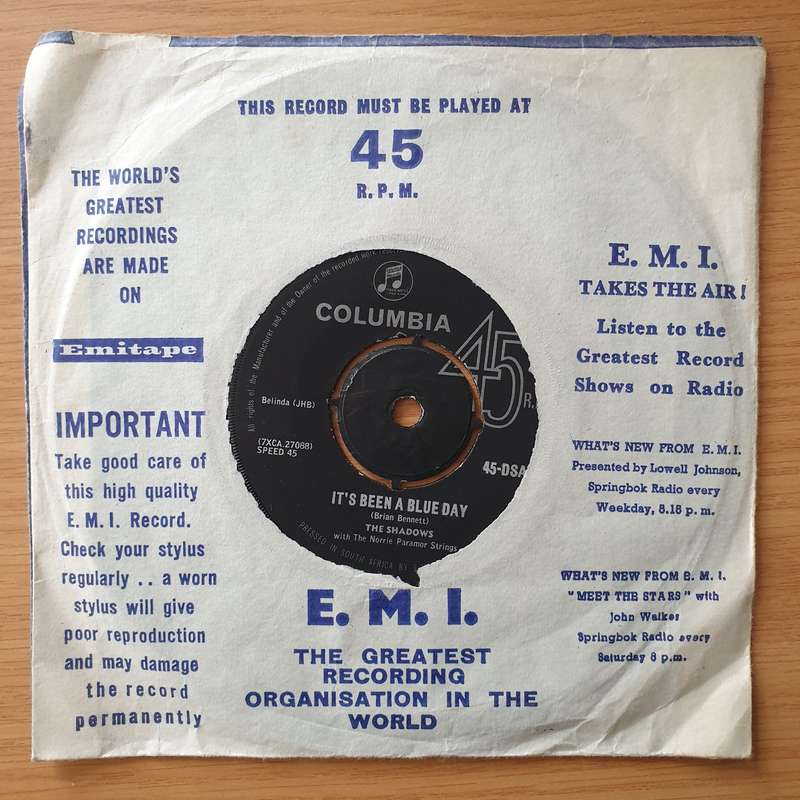The Shadows  Shindig - Vinyl 7" Record - Opened  - Very-Good Quality (VG) (vergood)