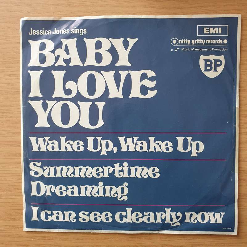 Jessica Jones  Baby I Love You - Vinyl 7" Record - Very-Good+ Quality (VG+) (verygoodplus)
