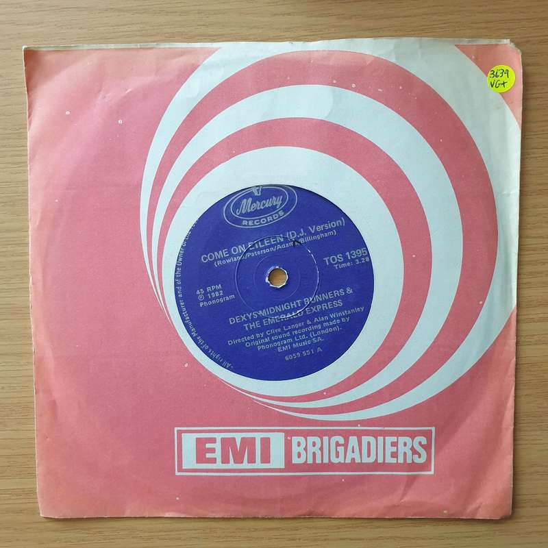 Dexys Midnight Runners & The Emerald Express  Come On Eileen - Vinyl 7" Record - Very-Good+ Qu...