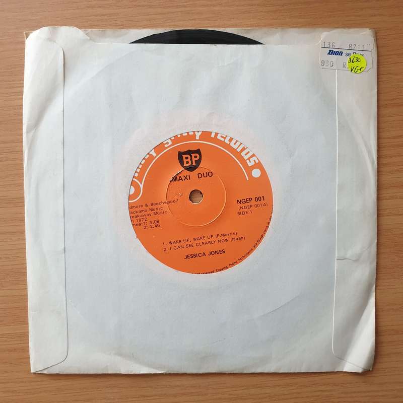 Jessica Jones  Wake Up Wake Up - Vinyl 7" Record - Very-Good+ Quality (VG+) (verygoodplus)