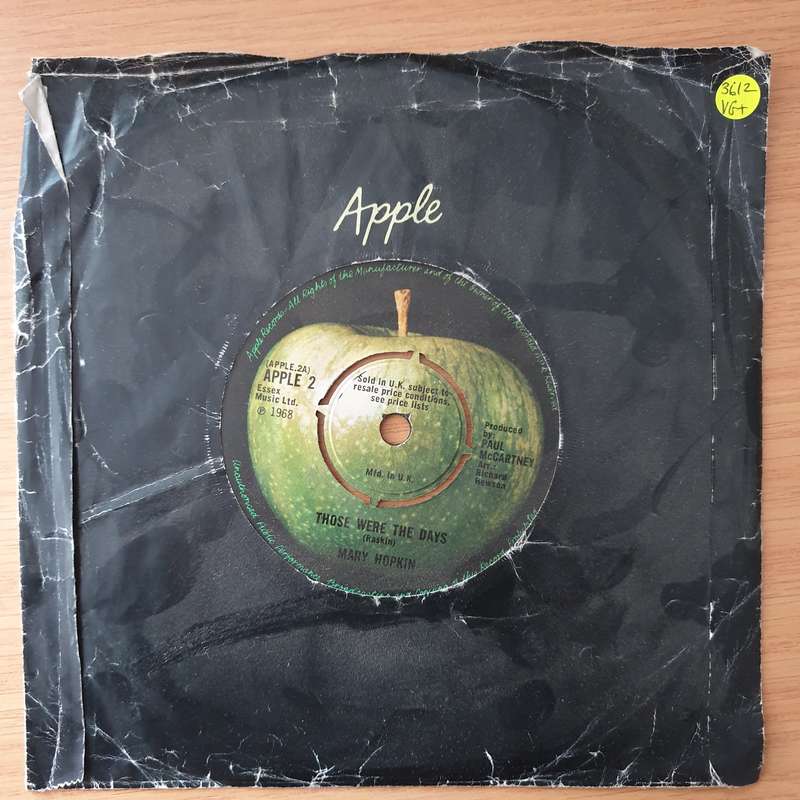 Mary Hopkin  Those Were The Days - Vinyl 7" Record - Very-Good+ Quality (VG+) (verygoodplus)