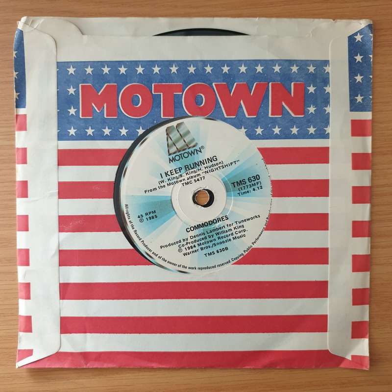 Commodores  Nightshift / I Keep Running - Vinyl 7" Record - Very-Good+ Quality (VG+)
